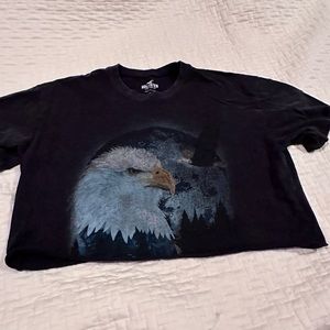 Black Eagle Crop Tee